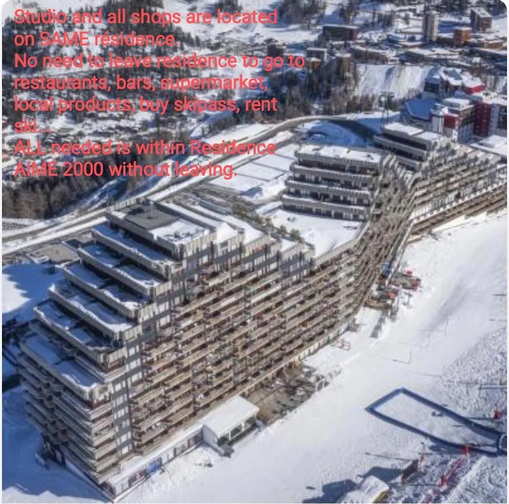 Studio Cosy 2100M Pied Des Pistes-Direct To Ski Slopes-Ski In Ski Out-La Plagne Aime 2000 Apartman